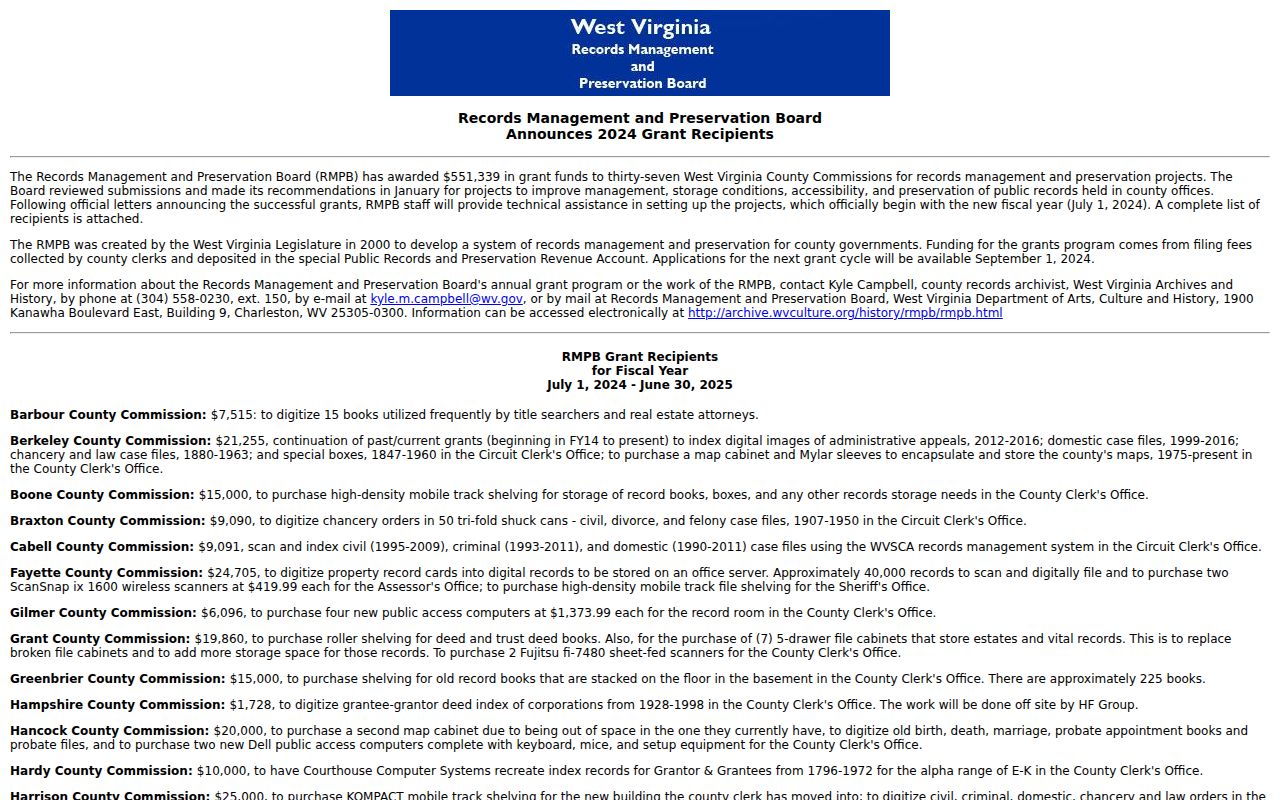 Buckhannon residents directory Upshur digitization grant announcement